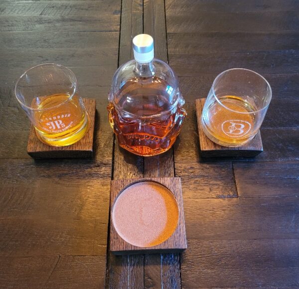 Bourbon Barrel Stave Coasters